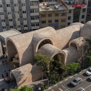 Jahad Metro Plaza in Tehran, by KA Architecture Studio, is built to supersede the poor-quality existing structures. It transformed the site into an appreciated landmark designed for pedestrians. Clad in local handmade brick, the arched vaults vary in height to allow light and air into the space they shelter.