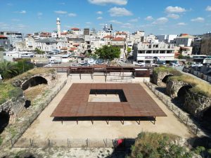 Khan Jaljulia Restoration in Jaljulia by Elias Khuri, is an economical intervention, situated among the remains of a fourteenth century Khan. It reconnects the people to their cultural heritage by transforming the deserted historical site into a vibrant public space for communal activities.